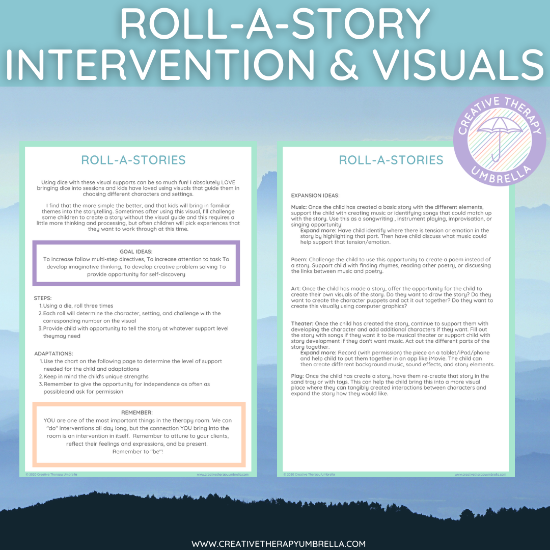 Roll-A-Story Intervention and Visuals (15 Themes!) - Image 2