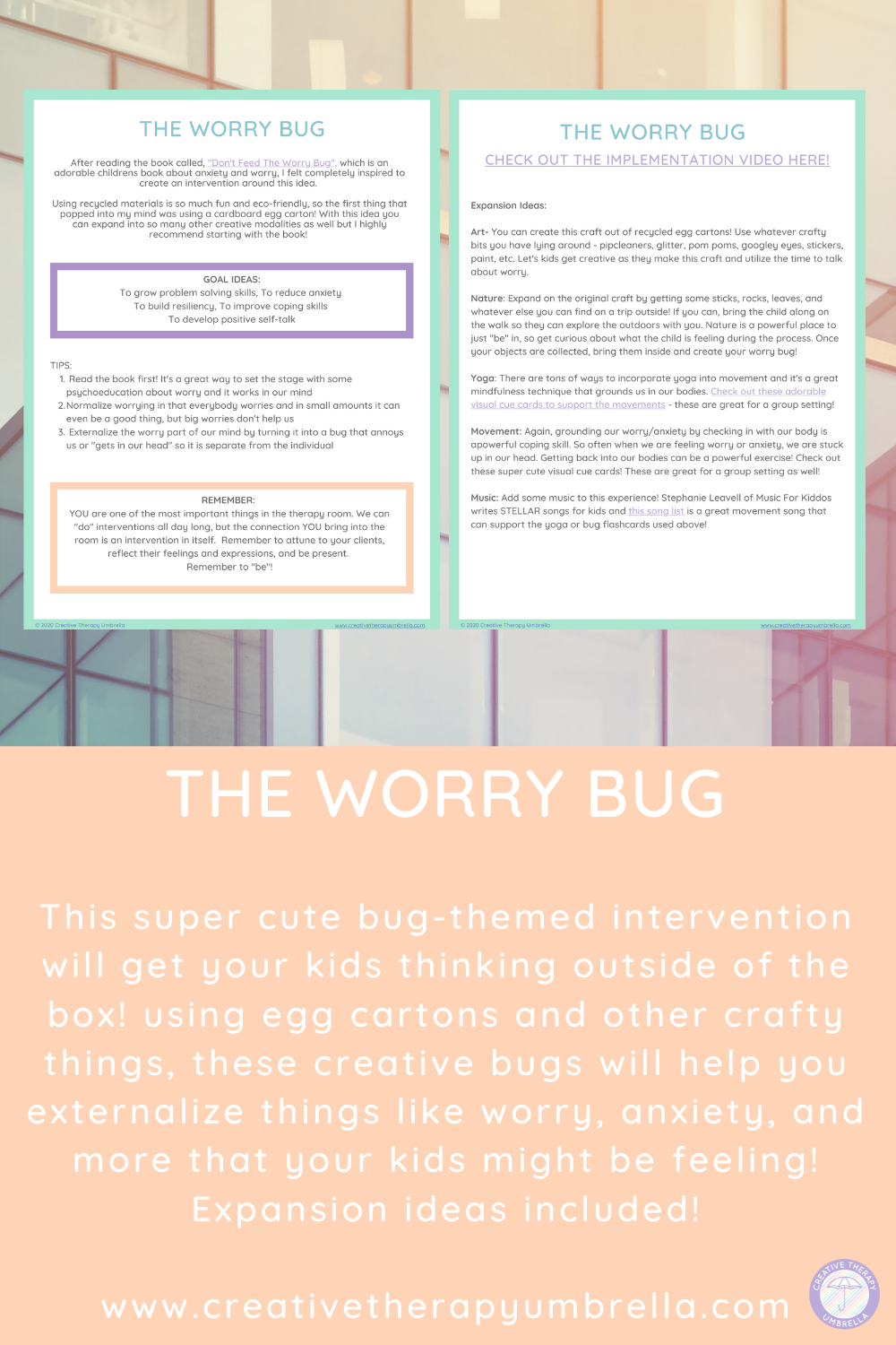 Worry Bug Example The Worry Bug – Creative Therapy Umbrella