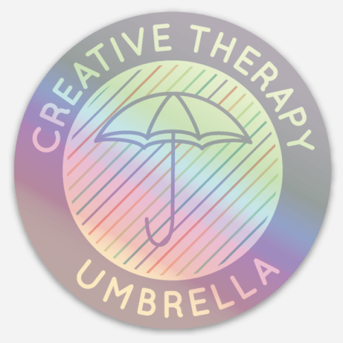 Creative Therapy Umbrella Holographic Stickers!